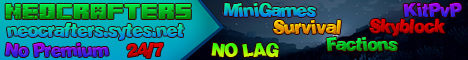 banner for NeoCrafters server