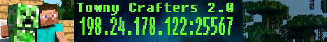 banner for Towny Crafters 2.0 server