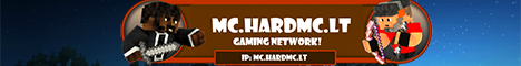 banner for HardMC.LT Gaming network server