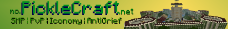 banner for PickleCraft server