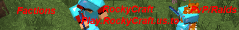 banner for RockyCraft server