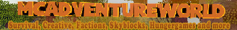 banner for McAdventureWorld server