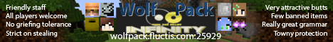 banner for WolfPackCraft server