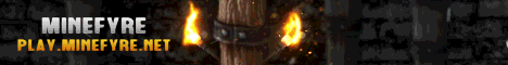 banner for MineFyre server