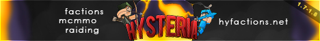banner for Hysteria Factions server