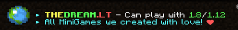 banner for TheDream.lt MiniGames server