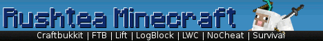 banner for RushTea MineCraft server