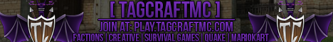 banner for TagCraftMC server
