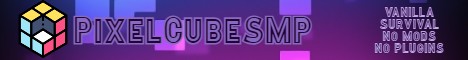 banner for PixelCubeSMP server