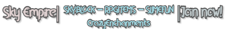 banner for Sky Empire server