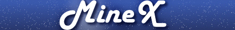 banner for MineX server