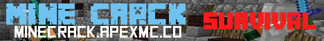 banner for MineCrack World server