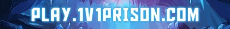 banner for 1v1 Prison server