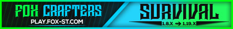 banner for Fox Crafters Survival Moderno server
