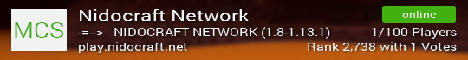 banner for Nidocraft Network server