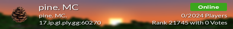 banner for pine. MC server