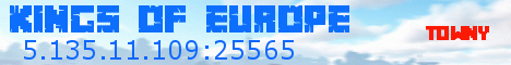 banner for Kings of Europe server