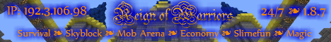banner for Reign of Warriors server