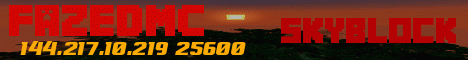 banner for FazedMC server