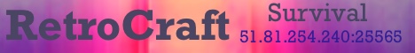 banner for RetroCraft server