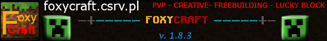 banner for foxycraft server
