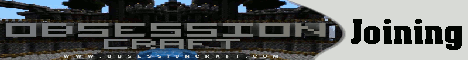banner for ObsessionCraft server
