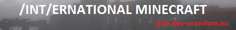 banner for International Minecraft server