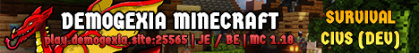 banner for Demogexia Minecraft server