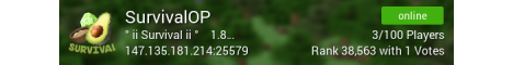 banner for SurvivalOP server