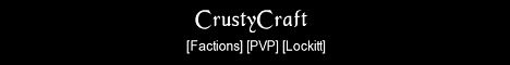 banner for CrustyCraft server