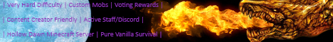 banner for Hollow Dawn Vanilla Server server