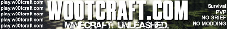 banner for w00tCRAFT server