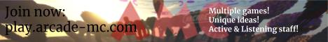 banner for Arcade-MC server