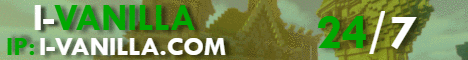 banner for I-Vanilla server