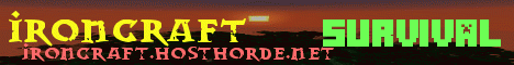banner for IronCraft server