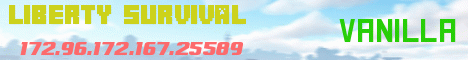 banner for Liberty Survival server