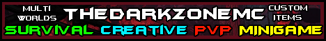 banner for DarkZoneMC server