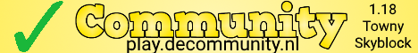 banner for Community Minecraft server