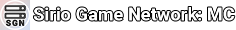 banner for Sirio Game Network - Minecraft server