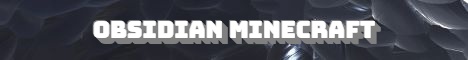 banner for Obsidian Minecraft server