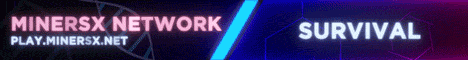 banner for MinersX Network server