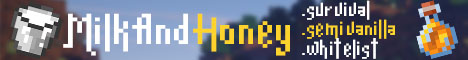 banner for Milk and honey Minecraft server server