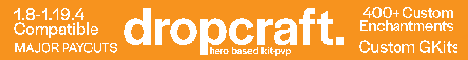 banner for DropCraft server