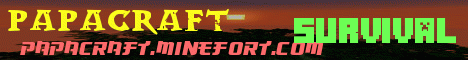 banner for Papacraft server