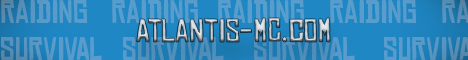 banner for Atlantis-mc.com server