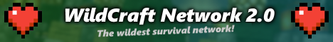 banner for WildCraft Network 2.0 server