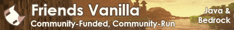 banner for Friends Vanilla server