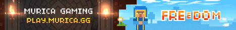 banner for Murica Gaming Java + Bedrock server