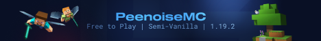 banner for PeenoiseMC server
