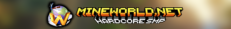 banner for Mineworld Hardcore SMP server